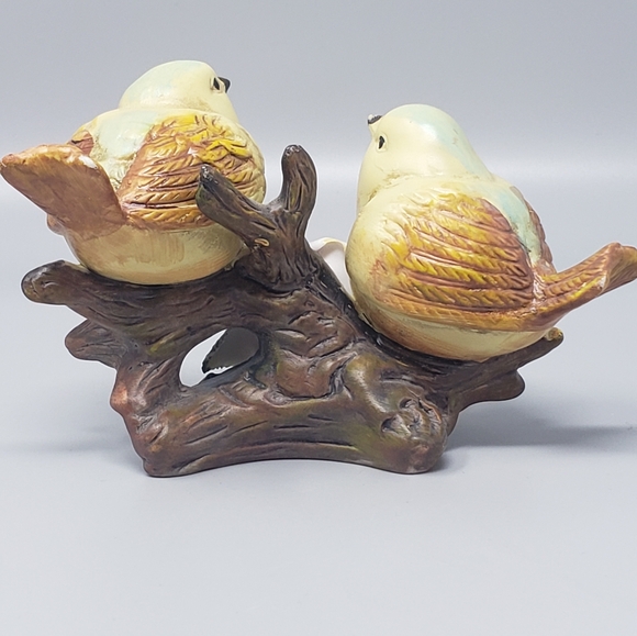 Vintage Yellow Birds On Tree Branch Figurine - Picture 3 of 13